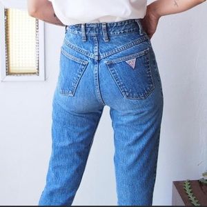 Guess Vintage High Waist Mom Jeans Size 26 Ins28”